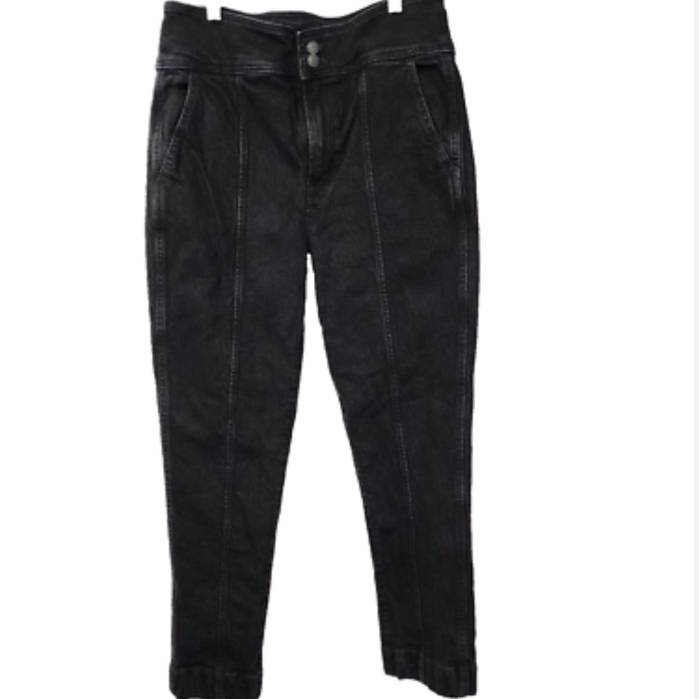 Madewell The Perfect Vintage HibRise Black Ankle Jeans Size 31 - Picture 2 of 12